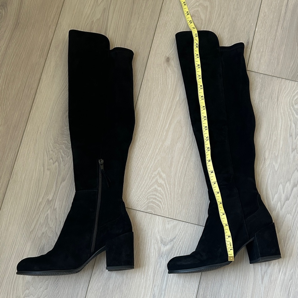 Stuart Weitzman Elegant Black Over the Knee Boots
